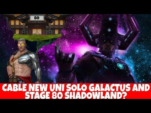Cable new uniform vs galactus and Shadowland stage 80 - marvel future fight