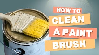 How to Clean a Paintbrush the RIGHT Way (No More Stiff Brushes!)