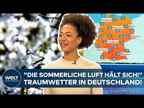 DEUTSCHLAND: Temperaturrekord geknackt! Sommerwetter bleibt uns erhalten!