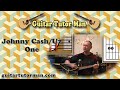 One - Johnny Cash / U2 - Acoustic Guitar Lesson