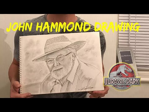 Jurassic park Drawing (john Hammond) Timelapse