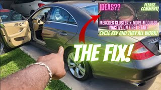 Mercedes cluster not activating after crank PT2 FIX! ADDING programming NEW Key W211 CLS500