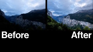 Lightroom And Chill - Lauterbrunnen Valley Photo Editing (no talking)