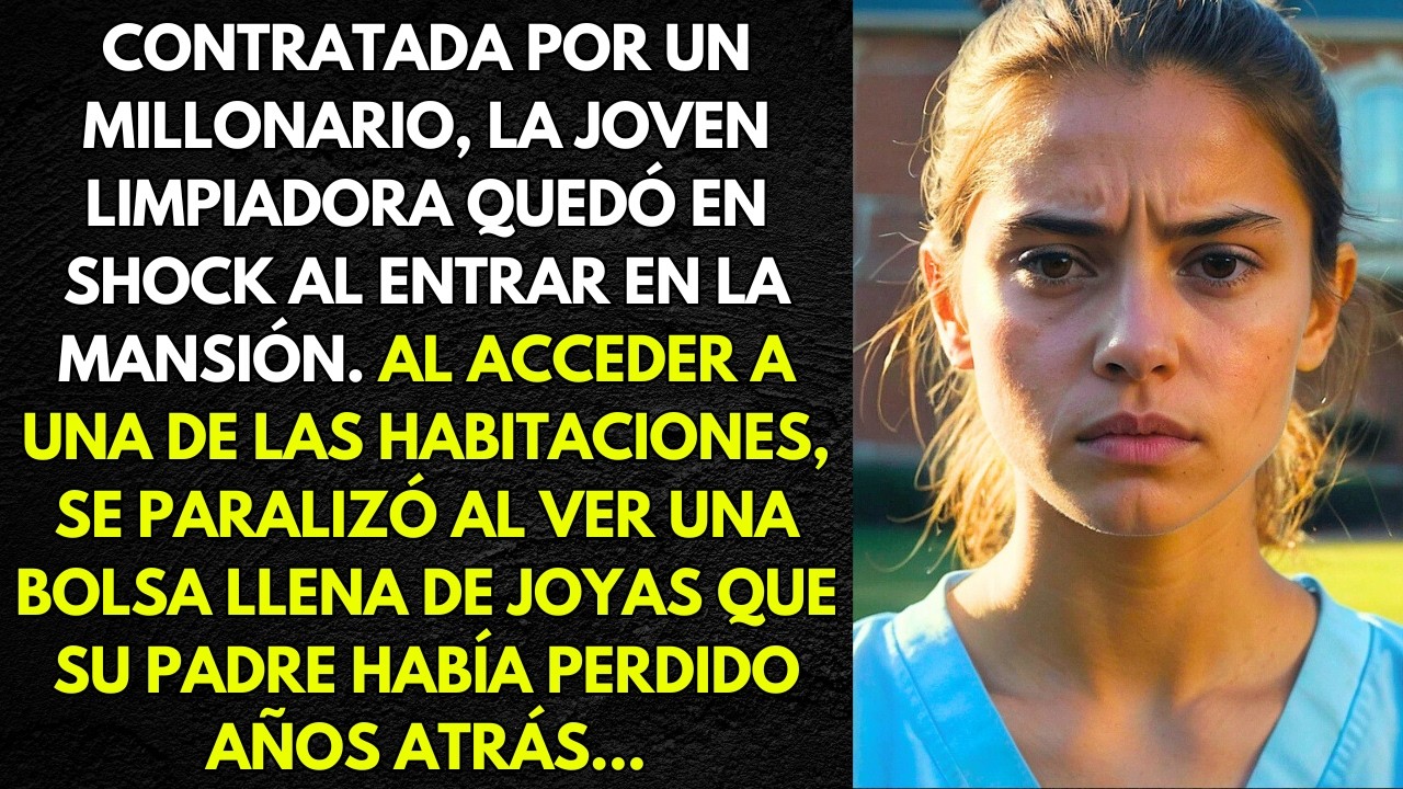 CONTRATADA POR UN MILLONARIO, LA JOVEN LIMPIADORA QUEDÓ EN SHOCK AL ENTRAR EN LA MANSIÓN...