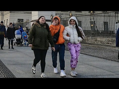 Walk in Berlin, Gendarmenmarkt-Checkpoint Charlie. Walking tour of Berlin. Berlin by foot.