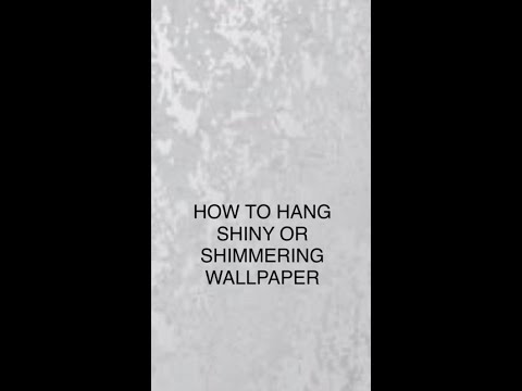 How To Hang Shiny Wallpaper in Vertical Obtuse Angles - Spencer Colgan