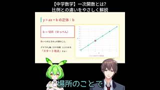 【中学数学】一次関数とは？比例との違いをやさしく解説 #7日間勉強チャレンジ #毎日1問 #数学基礎 #理解重視 #分かった気で終わるな