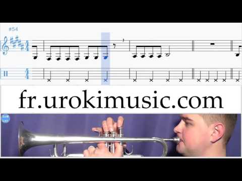 Cours de Trompette Meghan Trainor All About That Bass Partie#1 Partitions Mélodie Сhansons Tuto Comm