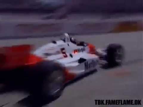 IndyCar Crash Long Beach 1992 Emerson Fittipaldi Michael Andretti