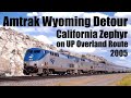 Amtrak California Zephyr Wyoming Detour Sept 3 2005 AMTK P42DC 204 AMTK P42DC 94
