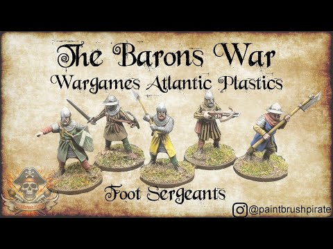 Wargames Atlantic - Age of Chivalry/Barons' War - Painting Guide - Sergeants