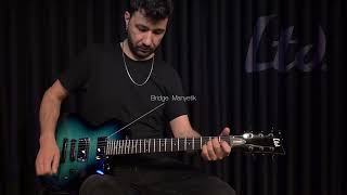 Video thumbnail for ESP LTD EC-200DX Blue Burst Elektro Gitar by Cangöz Müzik