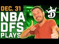DraftKings NBA DFS Picks Today 12 31 24 NBA DFS ConTENders
