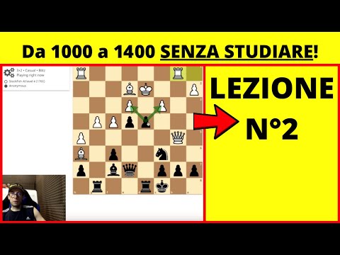 Imparare a giocare a scacchi SENZA studiare: Lezione AMATORI fino a 1400 Punti Elo