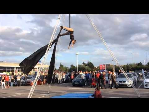 Angela Hawkes Aerial Silks Showreel Oct 2015