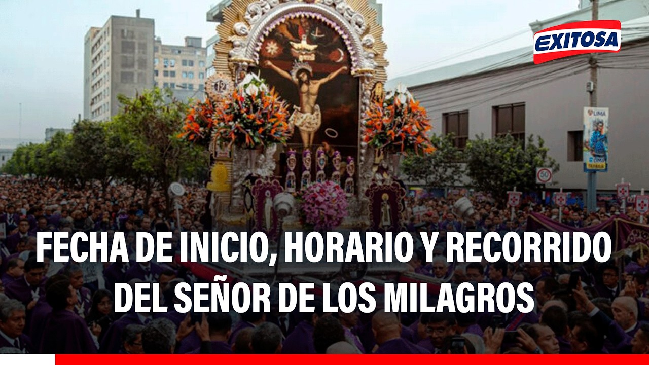 🔴🔵 Procesión del Señor de los Milagros 2026: Fecha de inicio, horario y recorrido oficial