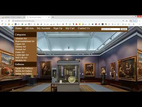 Online Art Gallery Management System in PHP Application Projects