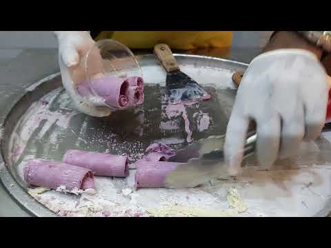 #Blueberry kulfi roll//blueberry ice cream  //PMM Pravallika