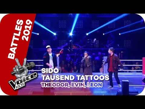 Sido - Tausend Tattoos (Theodor, Evin, Leon) | Battles | The Voice Kids 2019 | SAT.1