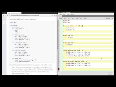 Java Writing A Vector Class