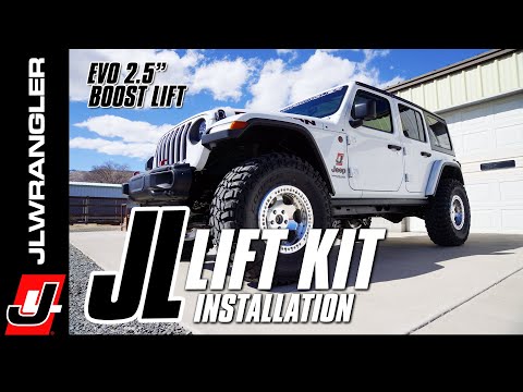 Jeep JL Wrangler 2.5\" Lift Kit How to Installation - EVO Stage 4 Boost w/Control Arms : JL JOURNAL