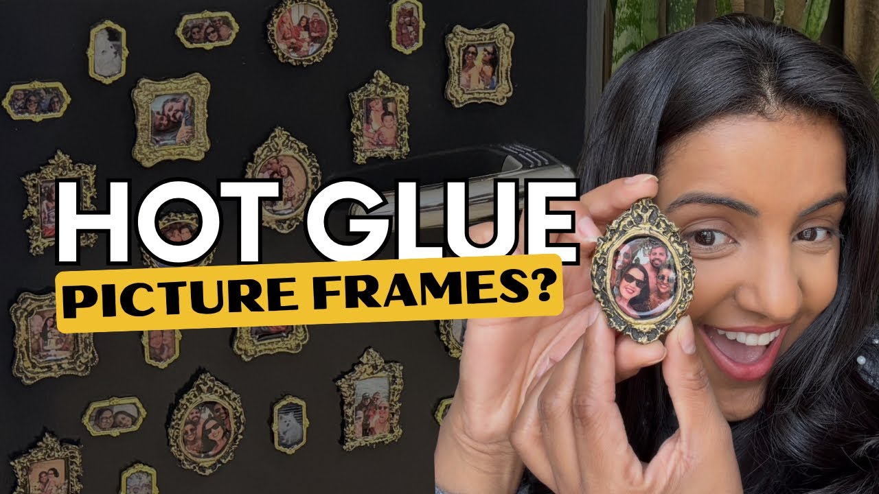 DIY Fridge Magnet that looks EXPENSIVE | Hot Glue, Resin & Clay