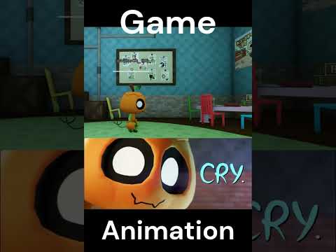 Locked Away Game Vs Animation #roblox #music #dandysworldroblox #dandysworld #dandy #animation