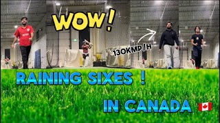 Raining Sixes At The Indoor Practice In Canada 🇨🇦 | 500 Subscribers Special 🏏|