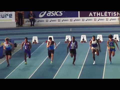 Un podium pour quelques centièmes - 60m JUM - France C/Juniors en salle VAL DE REUIL - 24/02/2018