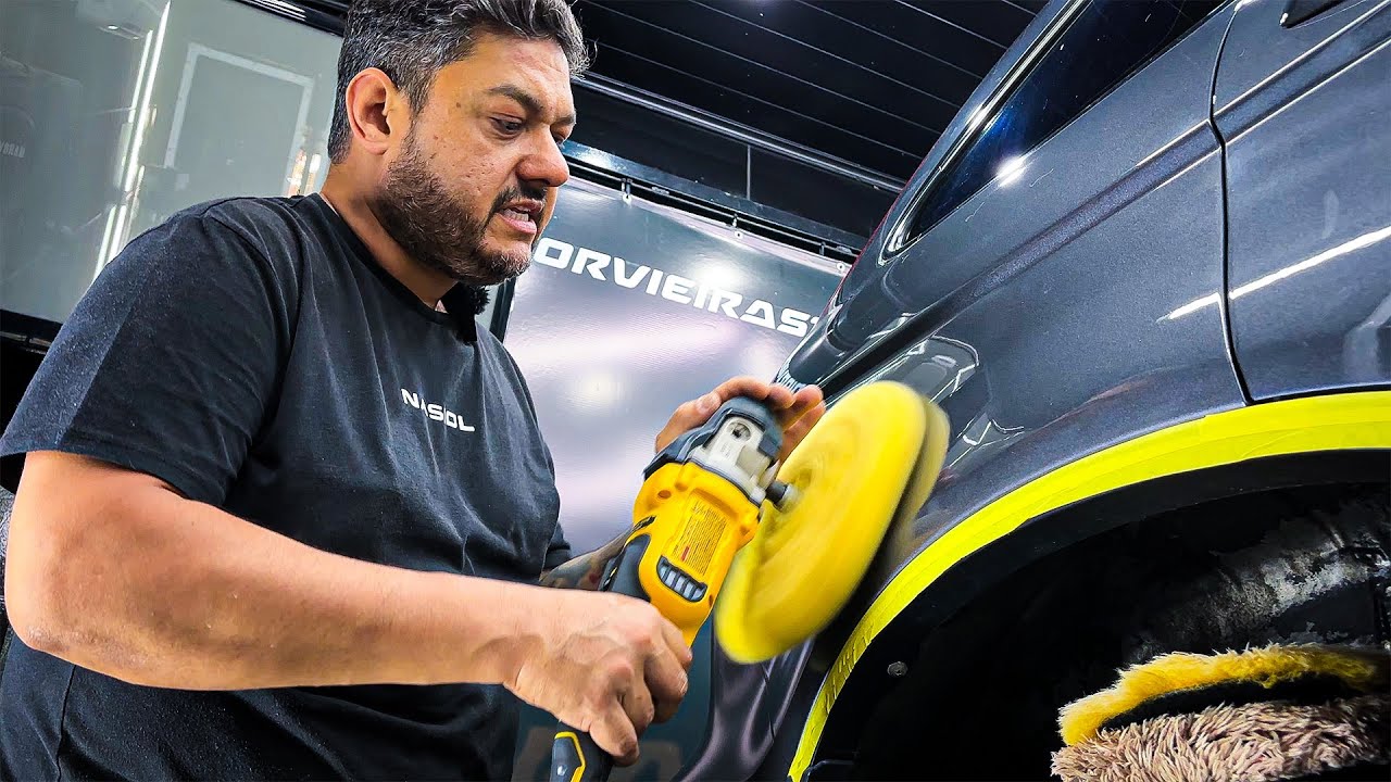 COMO FAZER POLIMENTO COM POLITRIZ ROTATIVA  (Melhor que Roto Orbital?!?)