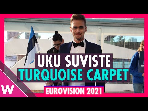 Uku Suviste (Estonia) @ Eurovision 2021 Turquoise Carpet Opening Ceremony | Interview