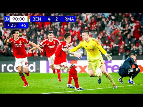 Benfica Goalkeeper Anatoliy Trubin Last Minute Goal vs Real Madrid