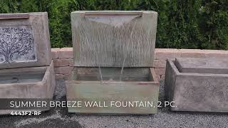 Watch A Video About the Summer Breeze Relic Fumato LED Outdoor Wall Fountain