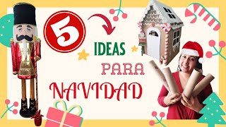 TOP 5  IDEAS NAVIDEÑAS 2023/ Manualidades y Decoración / Christmas Decor ideas