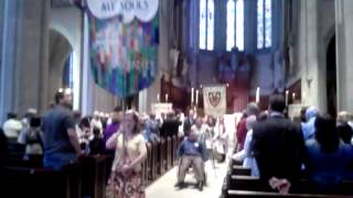 Confirmation day at Grace cathedral san francisco.