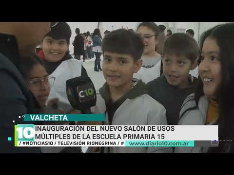 Valcheta: inauguraron el nuevo Salón de Usos Múltiples de la Escuela Primaria 15