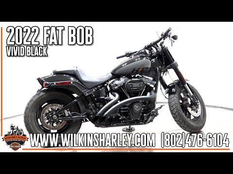 2022 Harley-Davidson FXFBS Fat Bob in Vivid Black