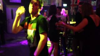 Crazy guy in Walkabout Blackpool dance off