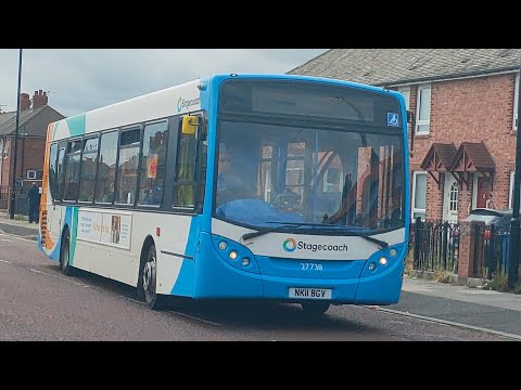 Stagecoach Busways: ADL Enviro300 27738/NK11 BGY leaving Monkchester Road (29/7/22)
