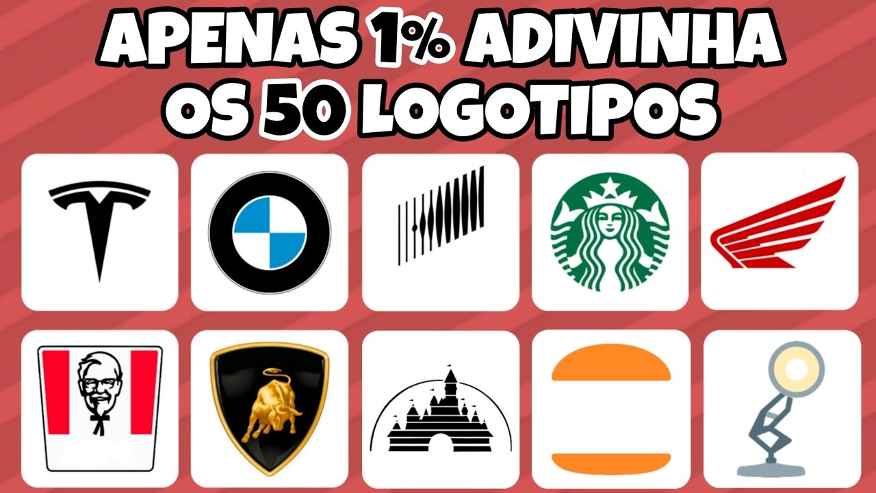 Só 1% Consegue Adivinhar Todos Esses Logotipos Famosos!