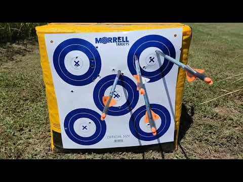 Ravin R500 Crossbow  First shots at 100 yards