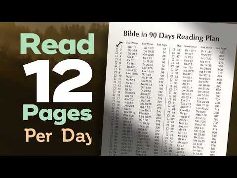 NIV Bible in 90 Days: Read the Bible Cover to Cover in 12 Pages a Day
