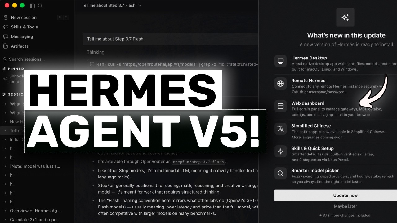 Hermes Agent 5.0 (New Upgrades): HERMES BECAME ULTRA-HERMES!