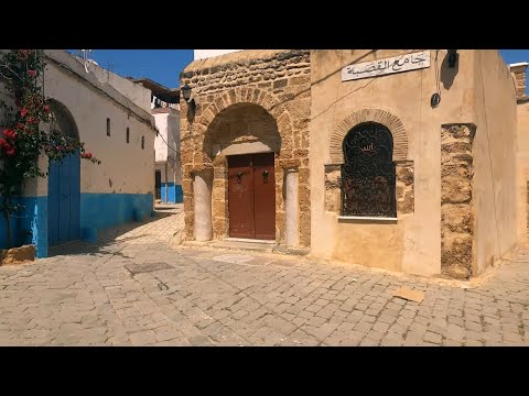 Walk In Binzart Old Harbor and Medina, Tunisia 🇹🇳 4k