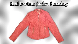 Leather jackets burning 1
