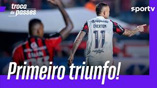 FLAMENGO SUPERA O VITÓRIA E GANHA A PRIMEIRA NO BRASILEIRÃO | TROCA DE PASSES | sportv