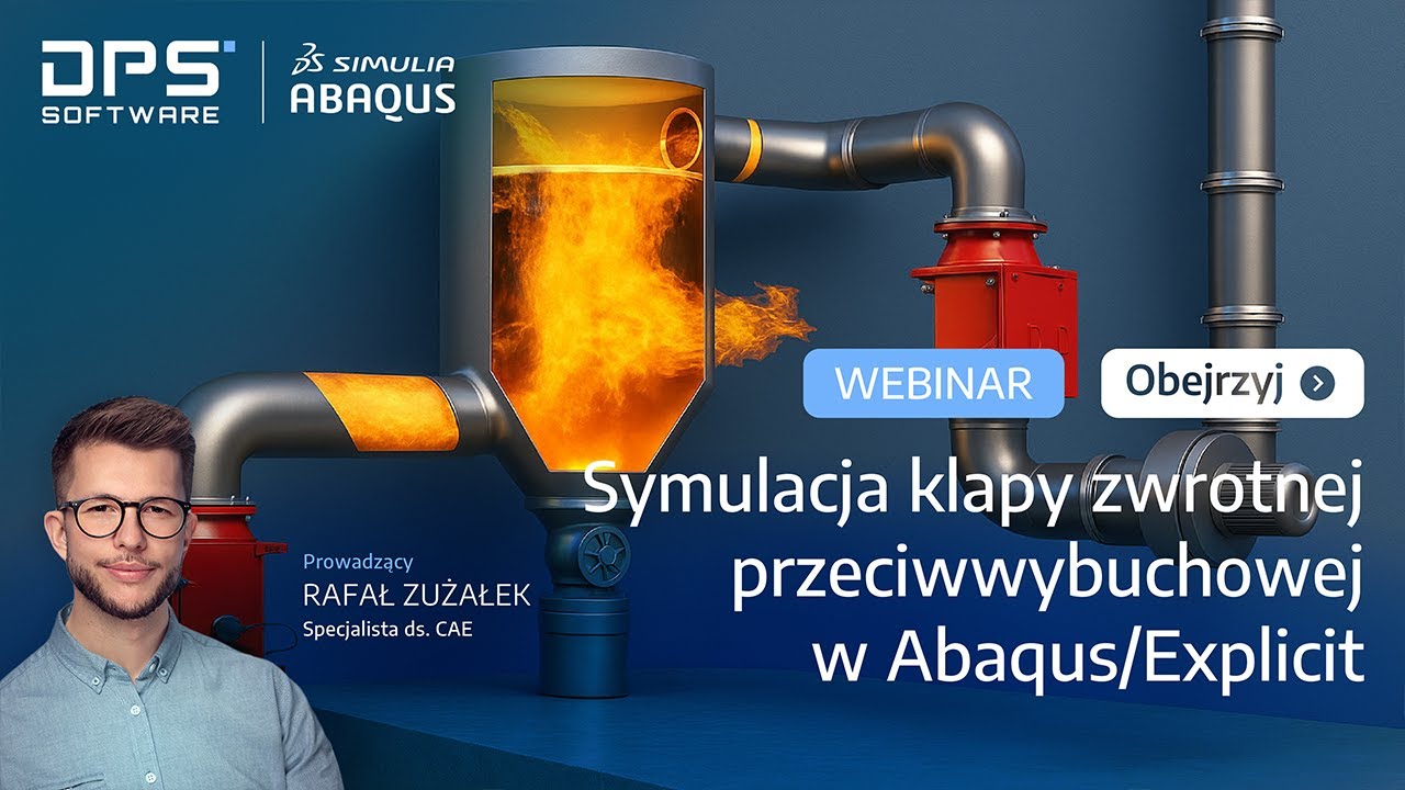 Symulacja klapy zwrotnej przeciwwybuchowej w Abaqus/Explicit | DPS Software