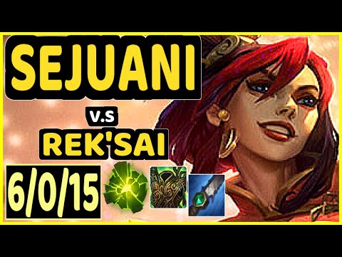 NJI (SEJUANI) vs REK'SAI - 6/0/15 KDA JUNGLE GAMEPLAY - EUW Ranked GRANDMASTER
