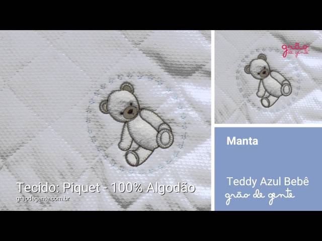 Manta Teddy Azul | Ref: 50385