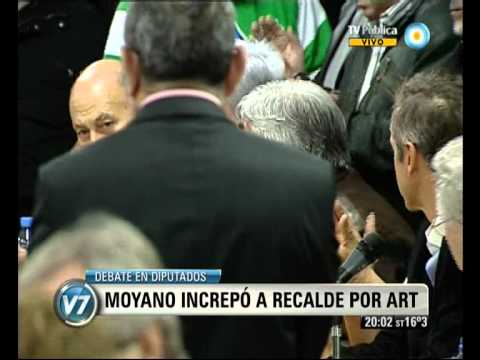 Visión 7: Debate en Diputados: Moyano increpó a Recalde por la ley de riesgos del trabajo